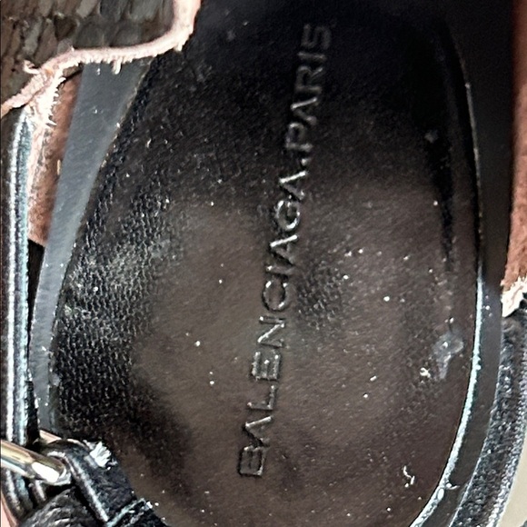 Balenciaga Snakeskin Open Toe Slingback Heels - Picture 3 of 17